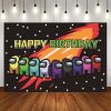 40 81 Pcs Cartoon Among Game Us Theme Kids Boy Birthday Decoration Party Baby Shower Event 5 - Among Us Merch