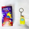 Among Us Space Alien Q Version Doll Keychain Cartoon Cute Children Toy Keyring Backpack Pendant Bag 3 - Among Us Merch