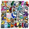 Amoung Us Game Stickers Cool Games Character DIY for Laptop Luggage Phone Scooter Funny Vinyl Decal 1 - Among Us Merch