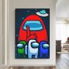 Cartoon Game A Among We DIY Sticky Poster HD Quality Wall Art Retro Posters For Home.jpg 640x640 6 - Among Us Merch