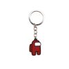 Game Among Us Keychain for Men Women 2023 New Fashion Metal Enamel Keyring Car Backpack Key 10 - Among Us Merch