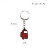 Game Among Us Keychain for Men Women 2023 New Fashion Metal Enamel Keyring Car Backpack Key 11 - Among Us Merch