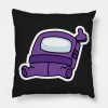 Purple Sus Sign 2 Throw Pillow Official Cow Anime Merch