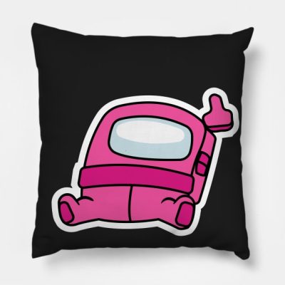 Pink Sus Sign 2 Throw Pillow Official Cow Anime Merch