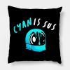 Cyan Is Sus Throw Pillow Official Cow Anime Merch