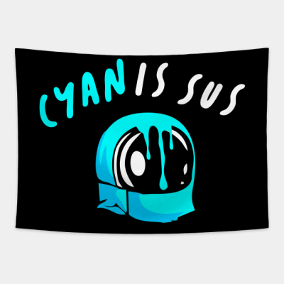 Cyan Is Sus Tapestry Official Cow Anime Merch