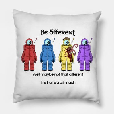 Be Different Throw Pillow Official Cow Anime Merch