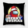 Merry Susmas Throw Pillow Official Cow Anime Merch