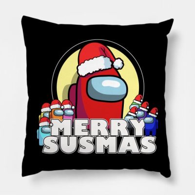 Merry Susmas Throw Pillow Official Cow Anime Merch