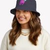 Pink Suspicious Among Us Cat Bucket Hat Official Cow Anime Merch