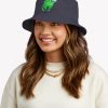 Green Suspicious Among Us Cat Bucket Hat Official Cow Anime Merch