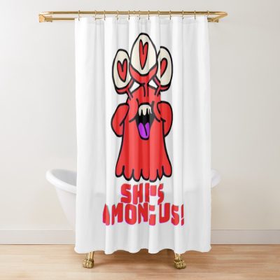 She'S Among Us Shower Curtain Official Cow Anime Merch