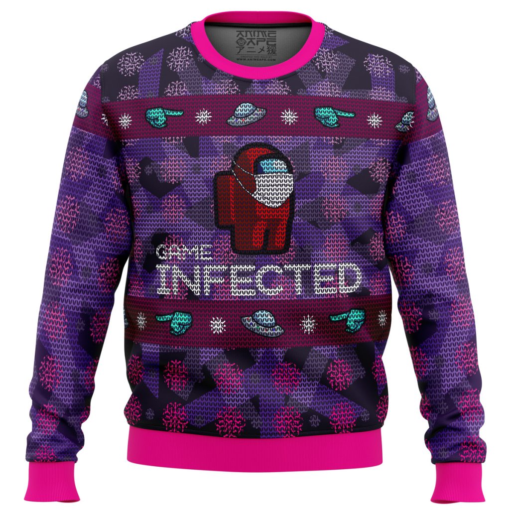 Game Infected Among Us men sweatshirt FRONT mockup - Among Us Merch